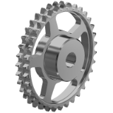 Duplex cast iron sprockets 20B-2 - Cast iron sprocketes for roller chains - DIN 8187 - ISO 606