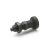 GN617 - Indexing plungers without rest position, type AK, with lock nut, with plastic-knob