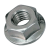 BN 20230 - Hex nuts with flange and serrations (~DIN 6923; ~ISO 4161), cl. 8, zinc plated with thicklayer passivation