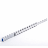 D402V - Aluminium Telescopic Slide - Partial Extension with Lock out - max Load rating : 33 kg - Lengths : 150 - 650 mm