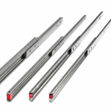 Stainless steel telescopic slides with partial extension
