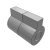 EV191-01 - Natural Zinc Alloy Or Steel Miniature Torque Hinge