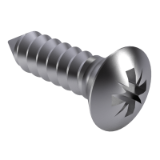 DIN 7983 C-Z - Cross recessed raised countersunk head Z tapping screws, form C