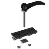 Profile Slider ZN 40 x 80 with Cam Lever (Set)