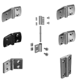 Aluminum Die-cast Hinges, Surface Mounted