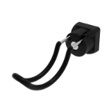 Tool Hook FX R35 - 27, Rubberized for Profiles 40 / 45, Slot 8 / 10