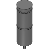 M 650 Schwenkspanner doppeltwirkend Einbauraum - Schwenkspannzylinder doppeltwirkend / Patronenbauweise