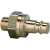 Plugs for couplings DN 7.2 - DN 7.8, both sides sealing, brass, male