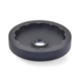 SHA-A - Solid Disk Handwheels without Revolving Handle Metric