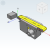 KPU01 - Flat Belt Conveyor, Intermediate Drive Double Groove Profile (Pulley Diameter 30mm) Full Belt Type