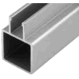 9025 - 1'' Square - Single Twin Flanged Tube