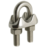 Reference 64906 - Wire rope clip with u bolt - Stainless steel A4