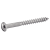 Reference 64302 - Slotted round head wood screw - DIN 96 - Stainless steel A4