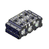 CNVL-4I2 - 型气路板（2 位扩展模块）