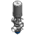 Standard, Balanced Both Plugs, Spiral Clean None, No Leakage Chamber Cleaning, DN-80 - Mixproof Valve