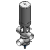 Standard, Balanced None, Spiral Clean None, Spiral Clean Leakage Chamber, DN-100 - Mixproof Valve