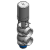 Standard (US), Balanced Lower Plug, Spiral Clean None, Spiral Clean Leakage Chamber, DN-150 - Mixproof Valve