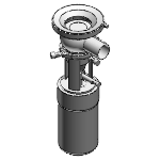 Tankentleerungsventile (US), Spiralreinigung - oberer Ventilkegel, Spiral-Reinigungskammer, 2-Zoll - Vermischungssicheres Ventil
