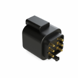 AT04-6P-BMXX - 6 Position Receptacle, Pin, Gold contact plating, PCB, Board Mount