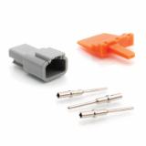 ATM04-3P-KIT01 - Kit, ATM Series, 3 Socket Plug, Wedge and Contacts Kit