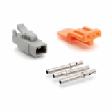 ATM06-2S-KIT01 - 2 Socket Plug, Wedge and Contacts Kit