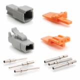 ATM2PS-CKIT - 2-Way Pin and Socket Plug, Receptacle, Wedge and Contacts  Kit
