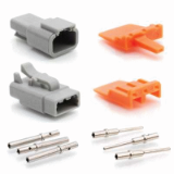 ATM3PS-CKIT - 3-Way Pin and Socket Plug, Receptacle, Wedge and Contacts  Kit