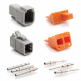 ATM6PS-CKIT - 6 Pin and Socket Plug, Receptacle, Wedge and Contacts Kit