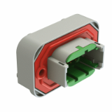 ATM13-08PX-BMXX - Boardlock PCB Mount Receptacle, 8 Pin, Straight Flange, ATM Series