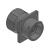 RTS014N8SHEC03 - Square Flange Receptacle