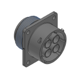RTS016N4S03 - Square Flange Receptacle