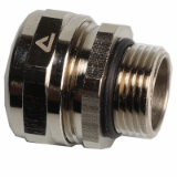 ISO straight fitting,Compact, male,  IP 68 nickel plated brass - Multitite fittings
