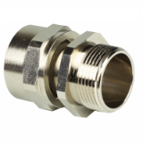 ISO straight fitting,fixed, male, IP 54 nickel plated brass - Multitite FCE-LFHB