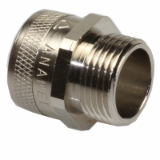 ISO straight fitting,fixed, male, IP 54 nickel plated brass - Multitite fittings