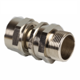 ISO straight fitting,swivel, male, IP 54 nickel plated brass - Multitite FCE-LFHB