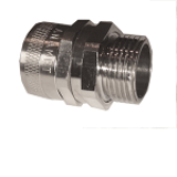 PG straight fitting,swivel, male, IP 54 nickel plated brass - Multitite fittings