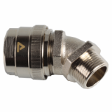 ISO 45° fitting,Compact, male, IP 65 nickel plated brass - Multitite FCE-LFHB