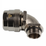 ISO 90° fitting,Compact, male, IP 65 nickel plated brass - Multitite FCE-LFHB