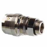 ISO straight fitting,swivel, male, IP 65 nickel plated brass - Multitite FCE-LFHB