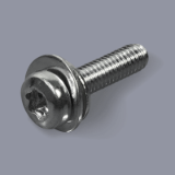 DIN 6900-2 Z3-1 T steel 8.8 zinc-plated - Torx SEMS screws with waved spring washer and flat washer