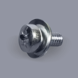 DIN 6900-2 Z3 Z steel 4.8 zinc-plated - Pozidriv SEMS screws with waved spring washer