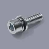 DIN 6900-3 Z4-1 D912 - Hexagon socket SEMS screws with split lock washer and flat washer