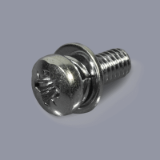DIN 6900-3 Z4-1 Z stainless steel A2 plain - Pozidriv SEMS screws with split lock washer and flat washer