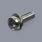 DIN 6900-5 Z9 T steel 8.8 zinc-plated - Torx SEMS screws with conical spring washer