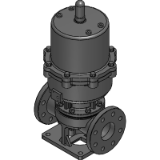 Diaphragm Valve Type 14 Pneumatic Actuated Type AV - Flanged End (Air to open, Air to close)