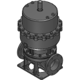 Diaphragm Valve Type 15 Pneumatic Actuated Type AV - Flanged End (Air to open, Air to close)