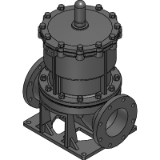 Diaphragm Valve Type 15 Pneumatic Actuated Type AV - Flanged End (Double acting)