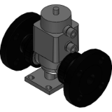 Diaphragm Valve Type 16 Pneumatic Actuated Type Type AD - Air to open, Flanged End