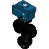 3-Way Ball Valve Type 23 (Electric actuated Type T), Socket type