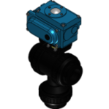 3-Way Ball Valve Type 23 (Electric actuated Type T), Threaded type